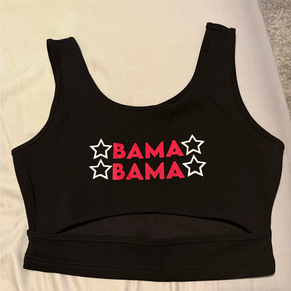 Black bama Crop Top